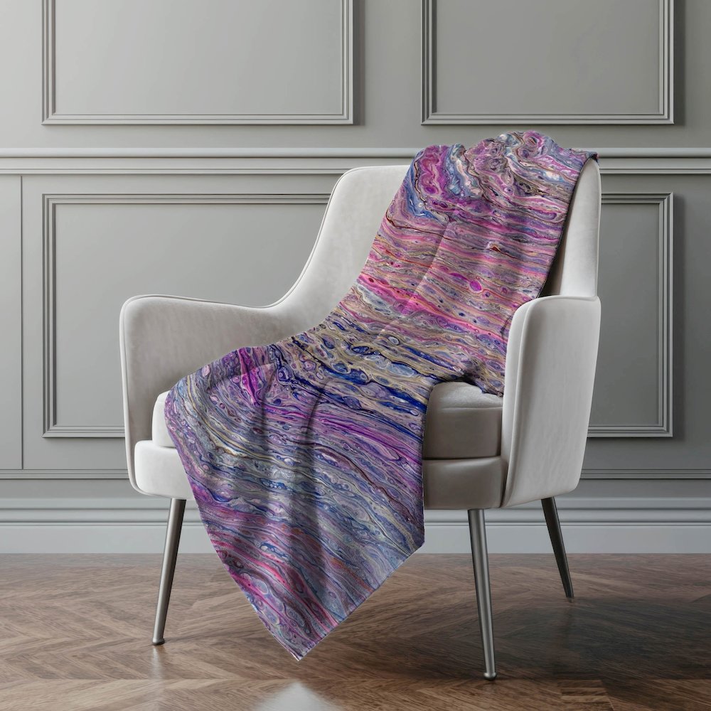 Premium Machine Washable ASB48 Flirt 50" x 70" Sherpa Throw Blanket. Picture 5