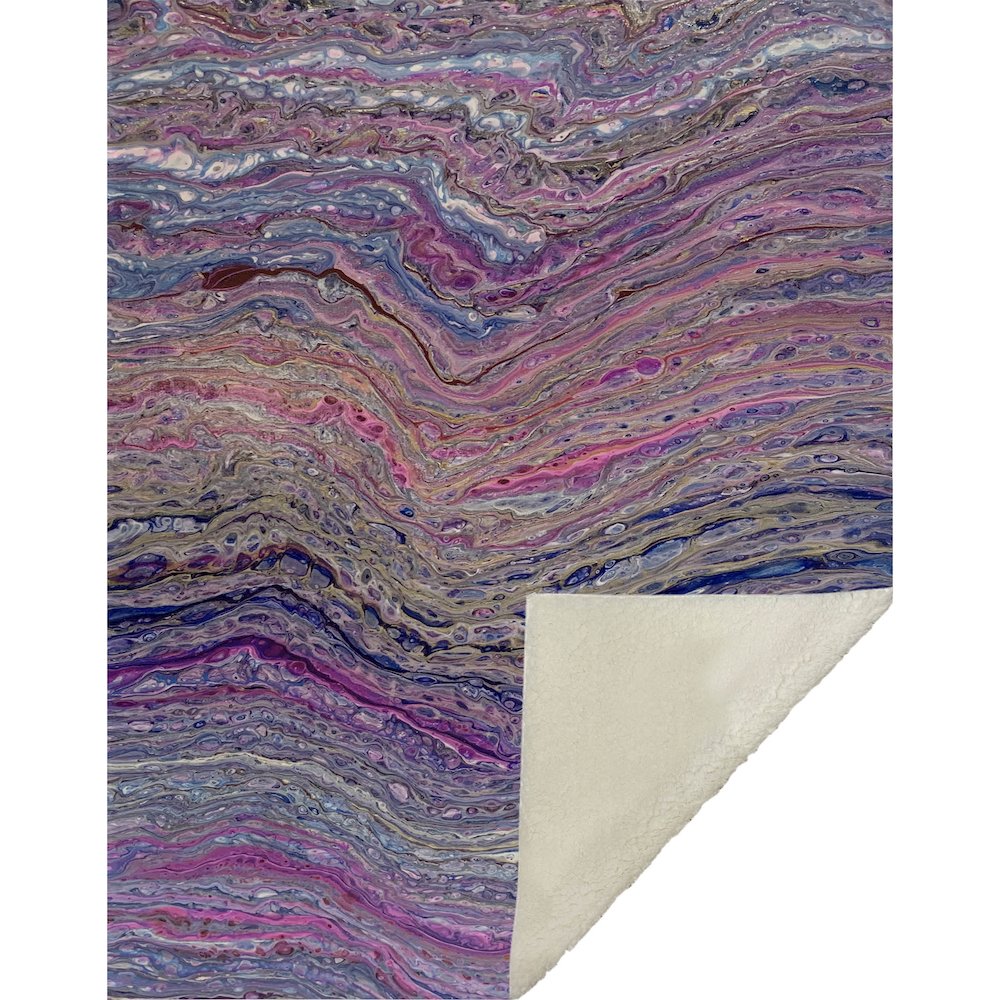 Premium Machine Washable ASB48 Flirt 50" x 70" Sherpa Throw Blanket. Picture 1