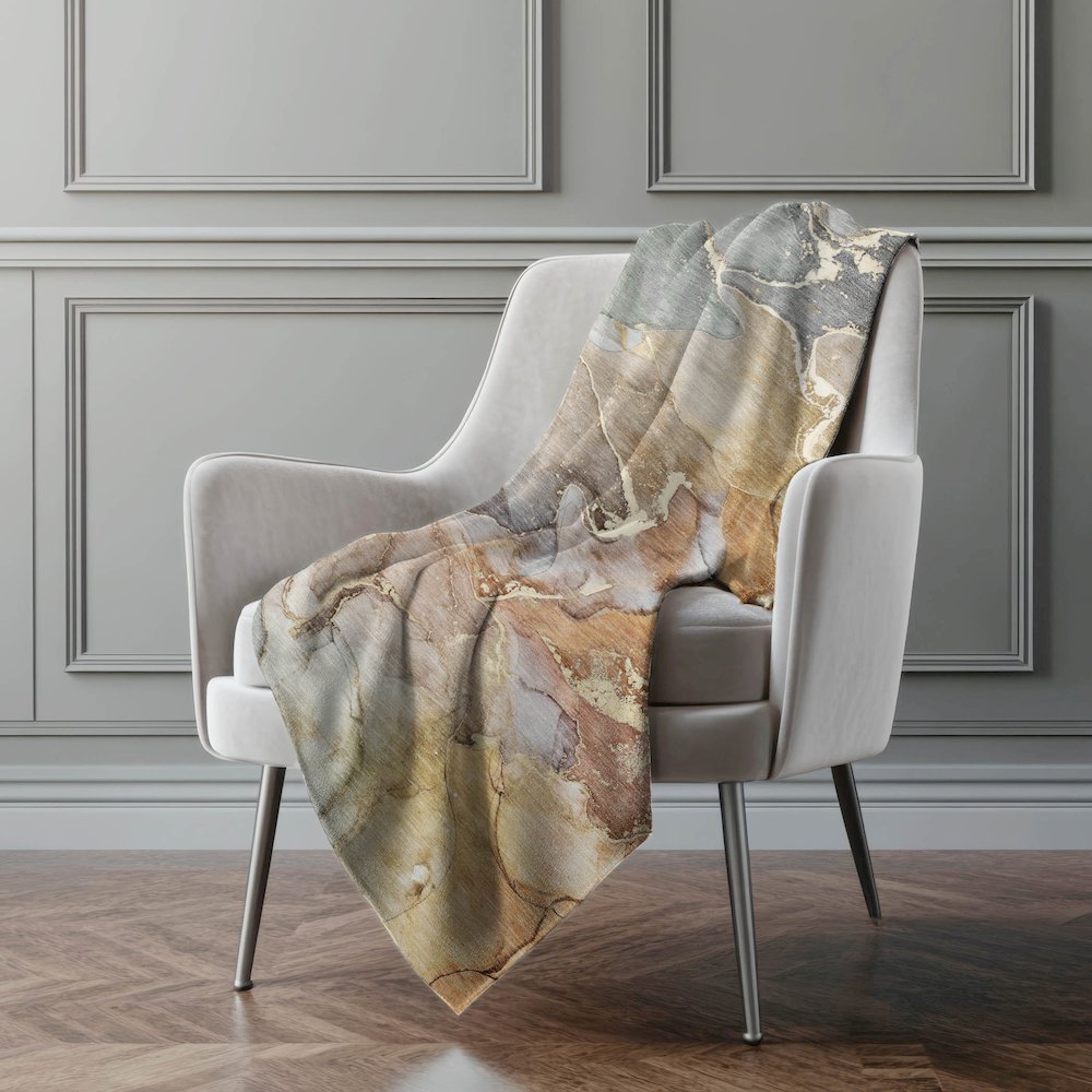Premium Machine Washable ASB500 Beige 50" x 70" Sherpa Throw Blanket. Picture 4