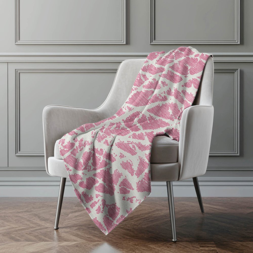 Premium Machine Washable ASB501 Pink 50" x 70" Sherpa Throw Blanket. Picture 4