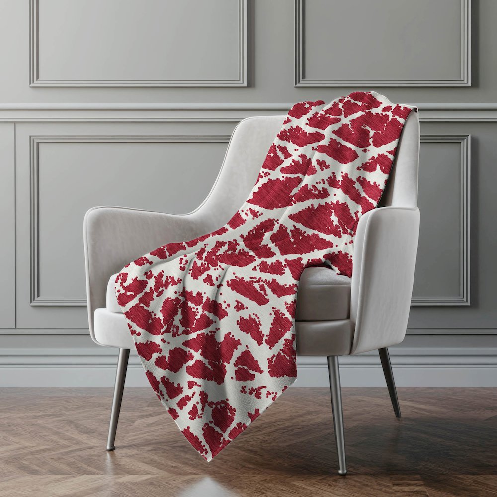 Premium Machine Washable ASB501 Red 50" x 70" Sherpa Throw Blanket. Picture 4