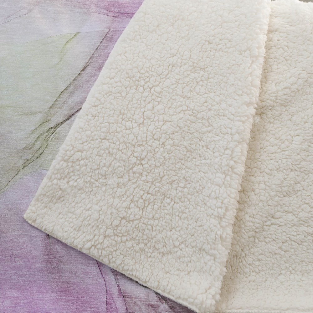 Premium Machine Washable ASB502 Pink 50" x 70" Sherpa Throw Blanket. Picture 2