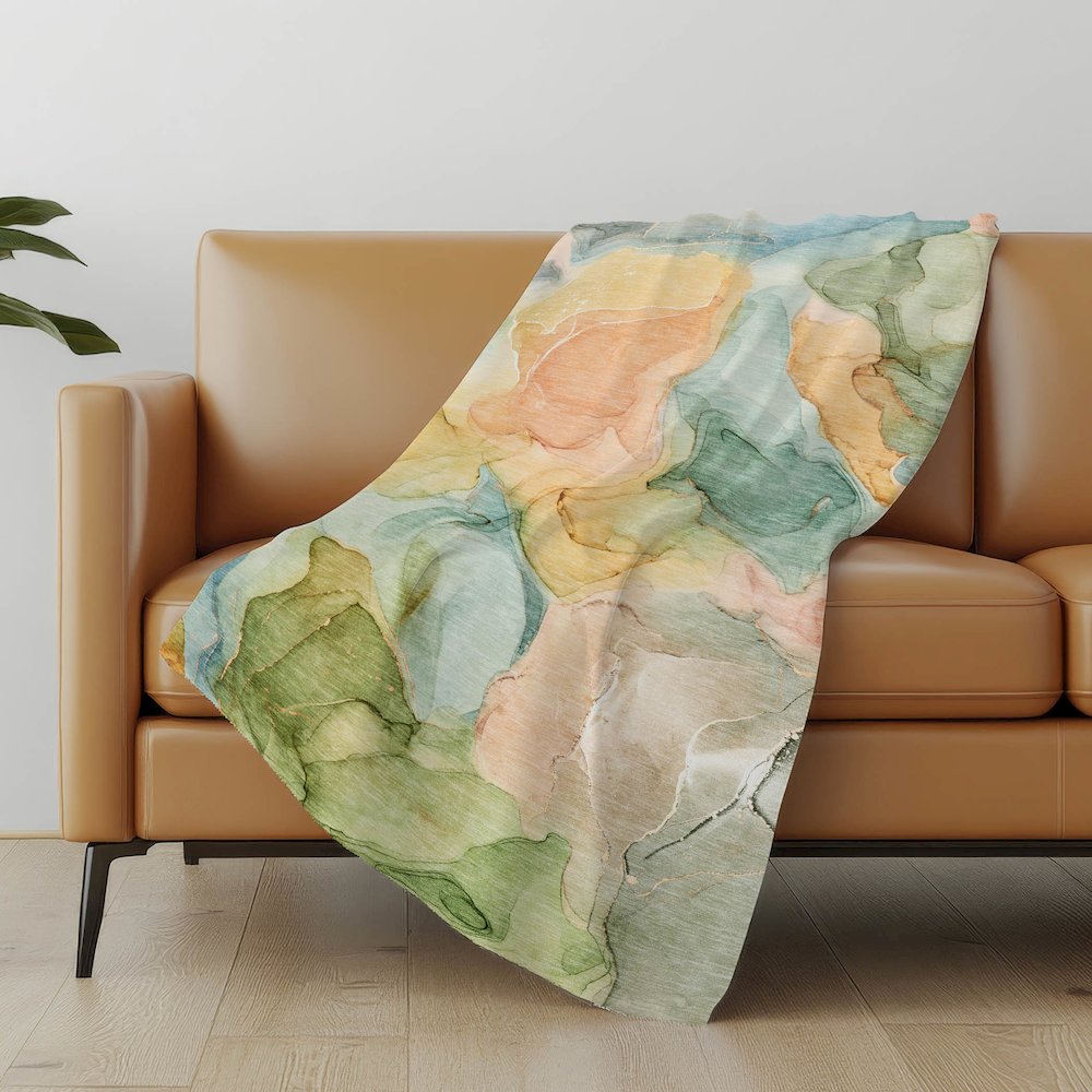 Premium Machine Washable ASB504 Blue 50" x 70" Sherpa Throw Blanket. Picture 5