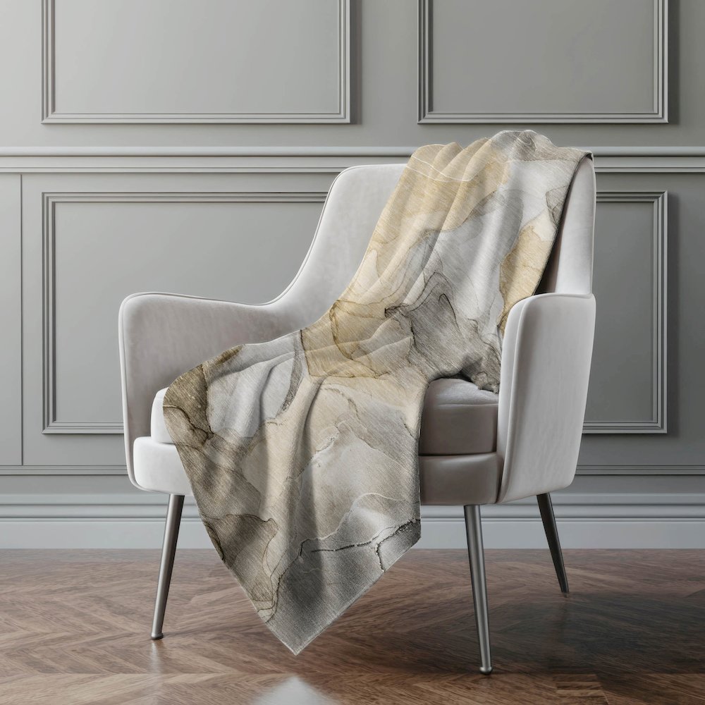 Premium Machine Washable ASB504 Brown 50" x 70" Sherpa Throw Blanket. Picture 4