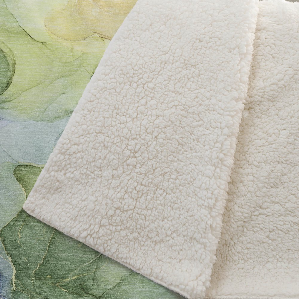 Premium Machine Washable ASB504 Yellow 50" x 70" Sherpa Throw Blanket. Picture 2