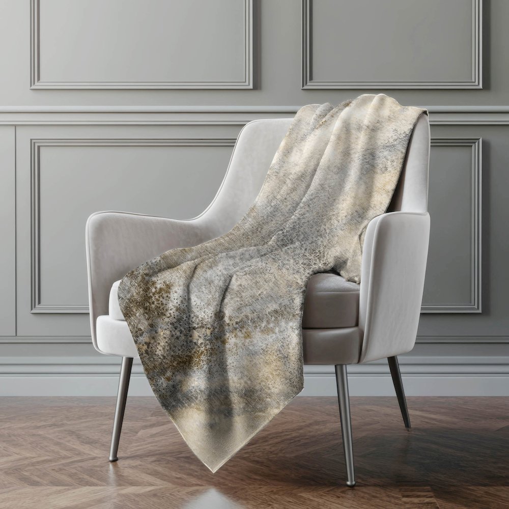 Premium Machine Washable ASB505 Beige 50" x 70" Sherpa Throw Blanket. Picture 4
