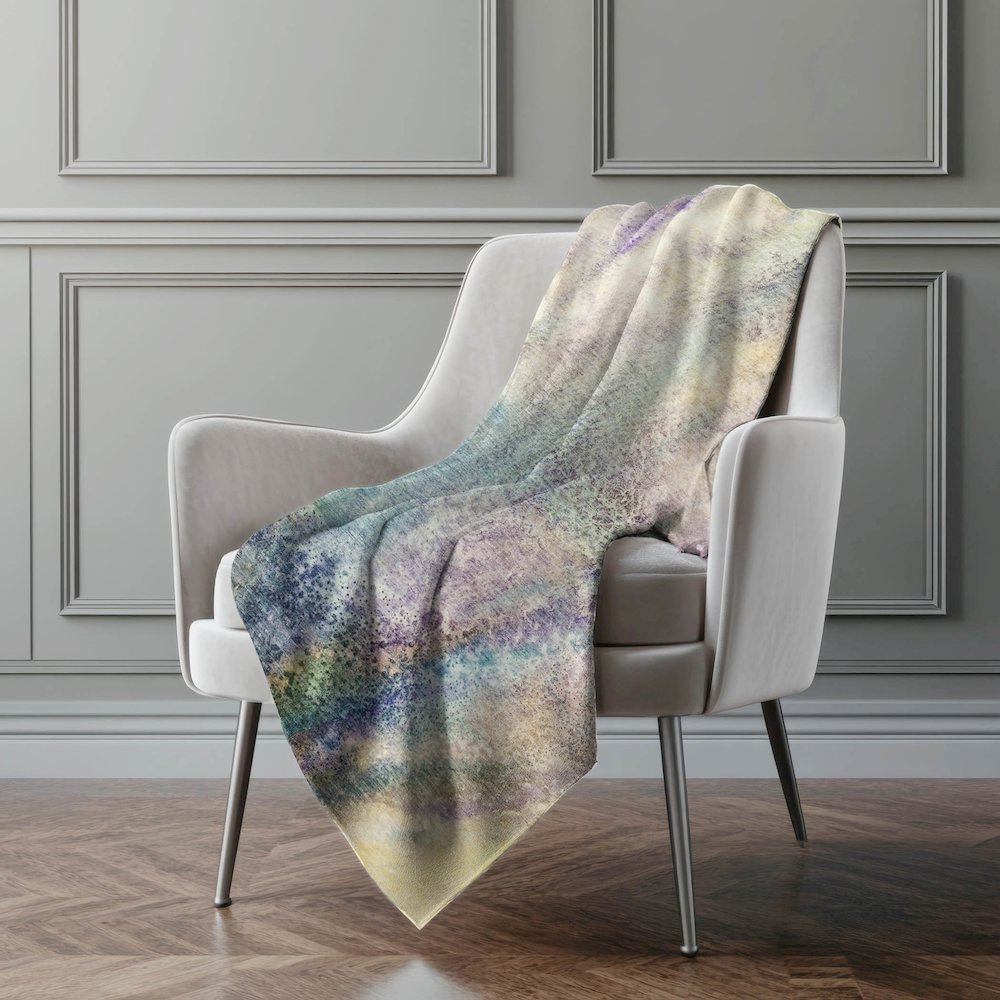 Premium Machine Washable ASB505 Blue 50" x 70" Sherpa Throw Blanket. Picture 4