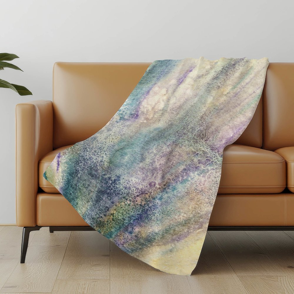 Premium Machine Washable ASB505 Blue 50" x 70" Sherpa Throw Blanket. Picture 5