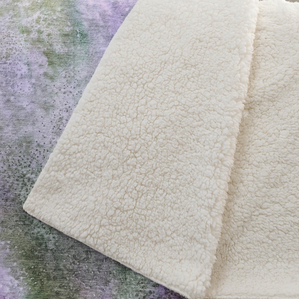 Premium Machine Washable ASB505 Purple 50" x 70" Sherpa Throw Blanket. Picture 2