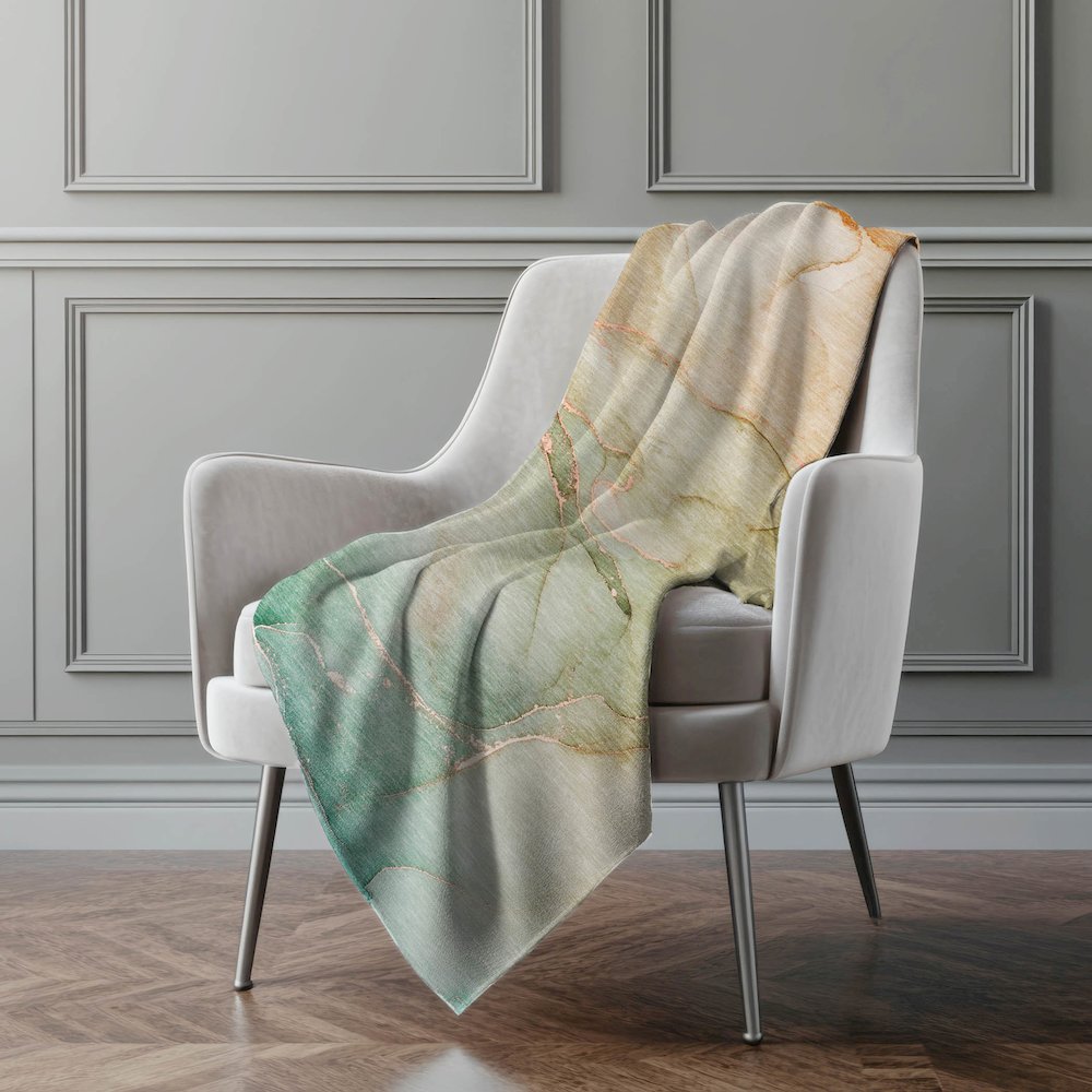 Premium Machine Washable ASB508 Teal 50" x 70" Sherpa Throw Blanket. Picture 4
