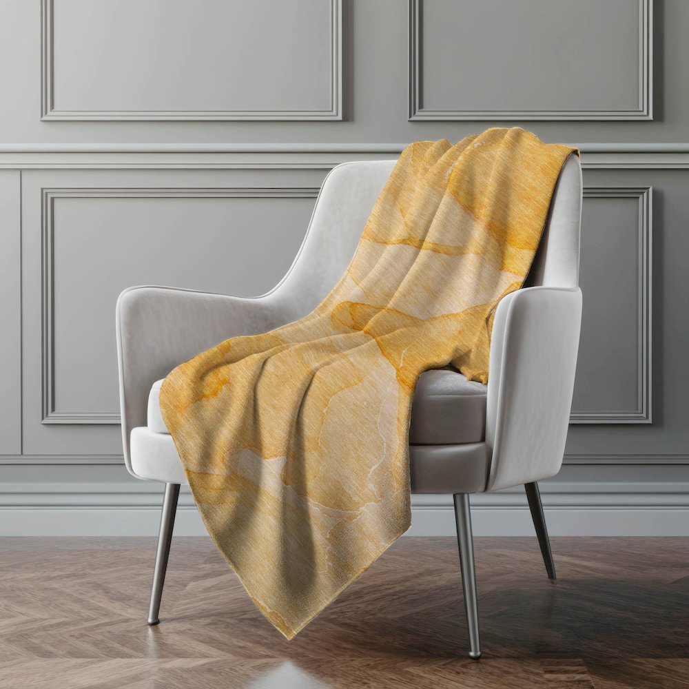 Premium Machine Washable ASB509 Orange 50" x 70" Sherpa Throw Blanket. Picture 4