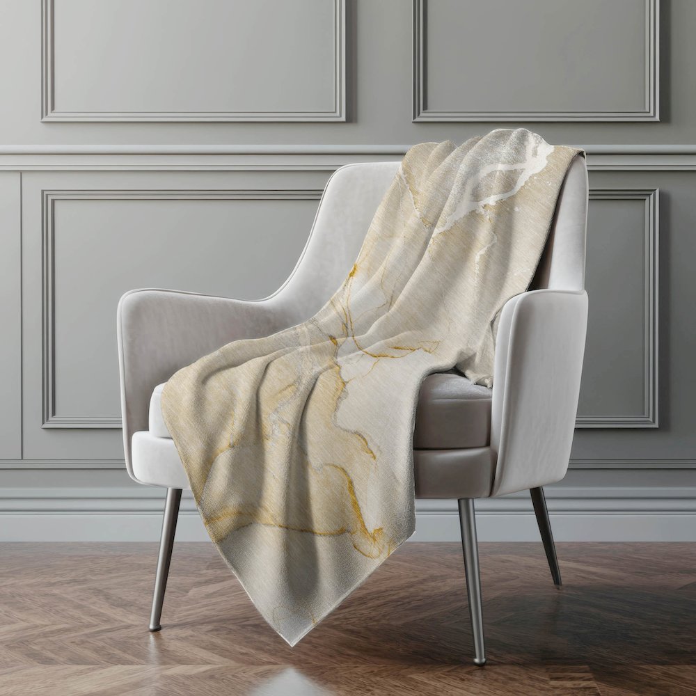 Premium Machine Washable ASB510 Beige 50" x 70" Sherpa Throw Blanket. Picture 4