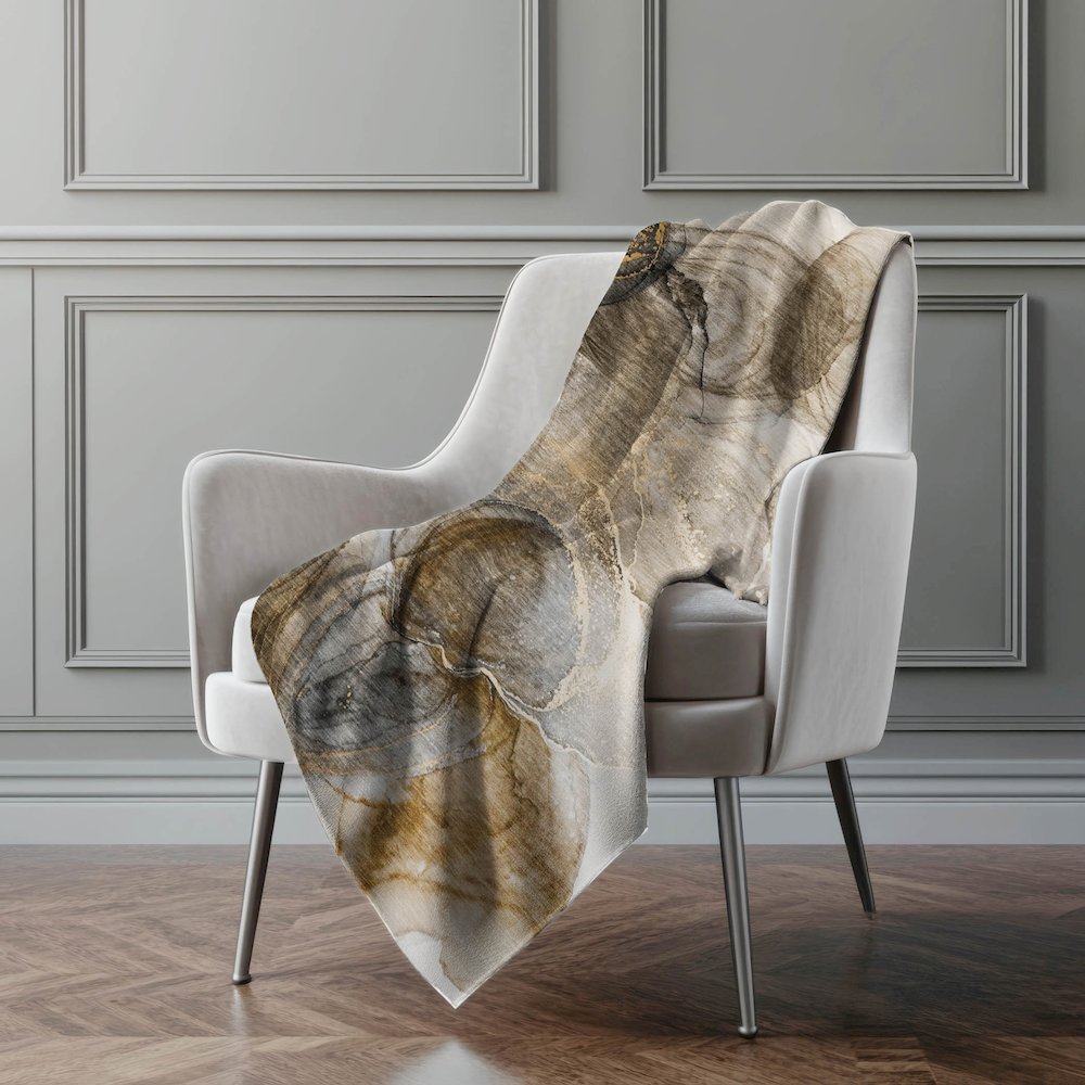 Premium Machine Washable ASB513 Brown 50" x 70" Sherpa Throw Blanket. Picture 4