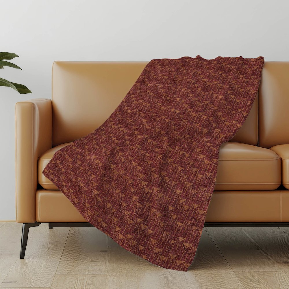 Premium Machine Washable ASB514 Burgundy 50" x 70" Sherpa Throw Blanket. Picture 5
