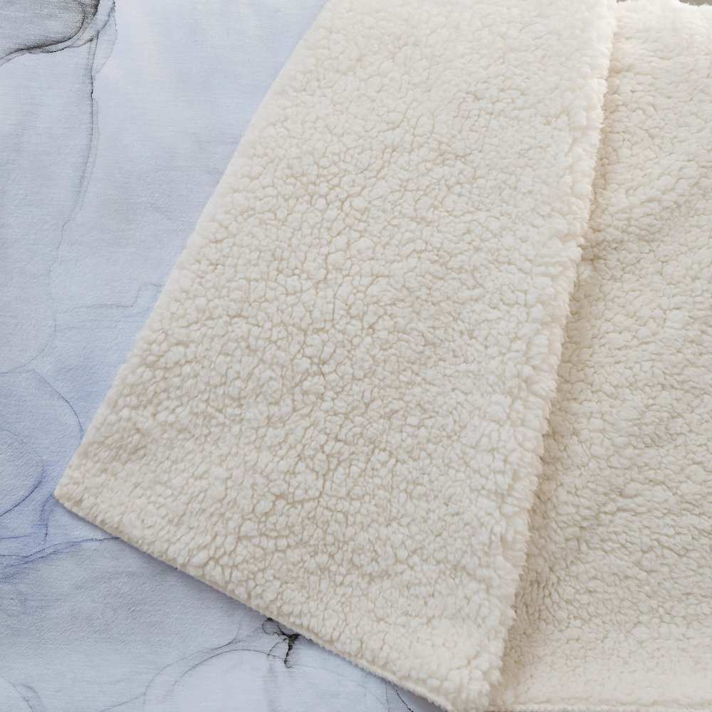 Premium Machine Washable ASB515 Blue 50" x 70" Sherpa Throw Blanket. Picture 2