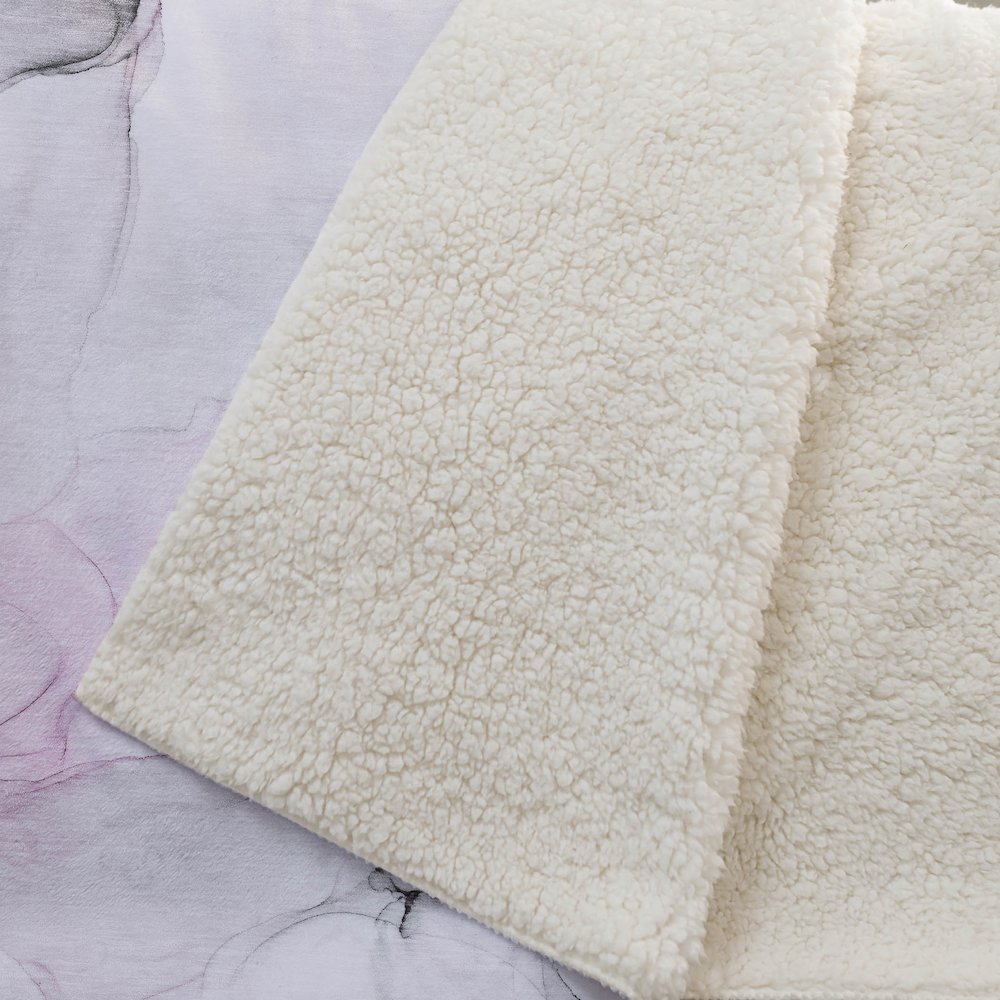 Premium Machine Washable ASB515 Pink 50" x 70" Sherpa Throw Blanket. Picture 2