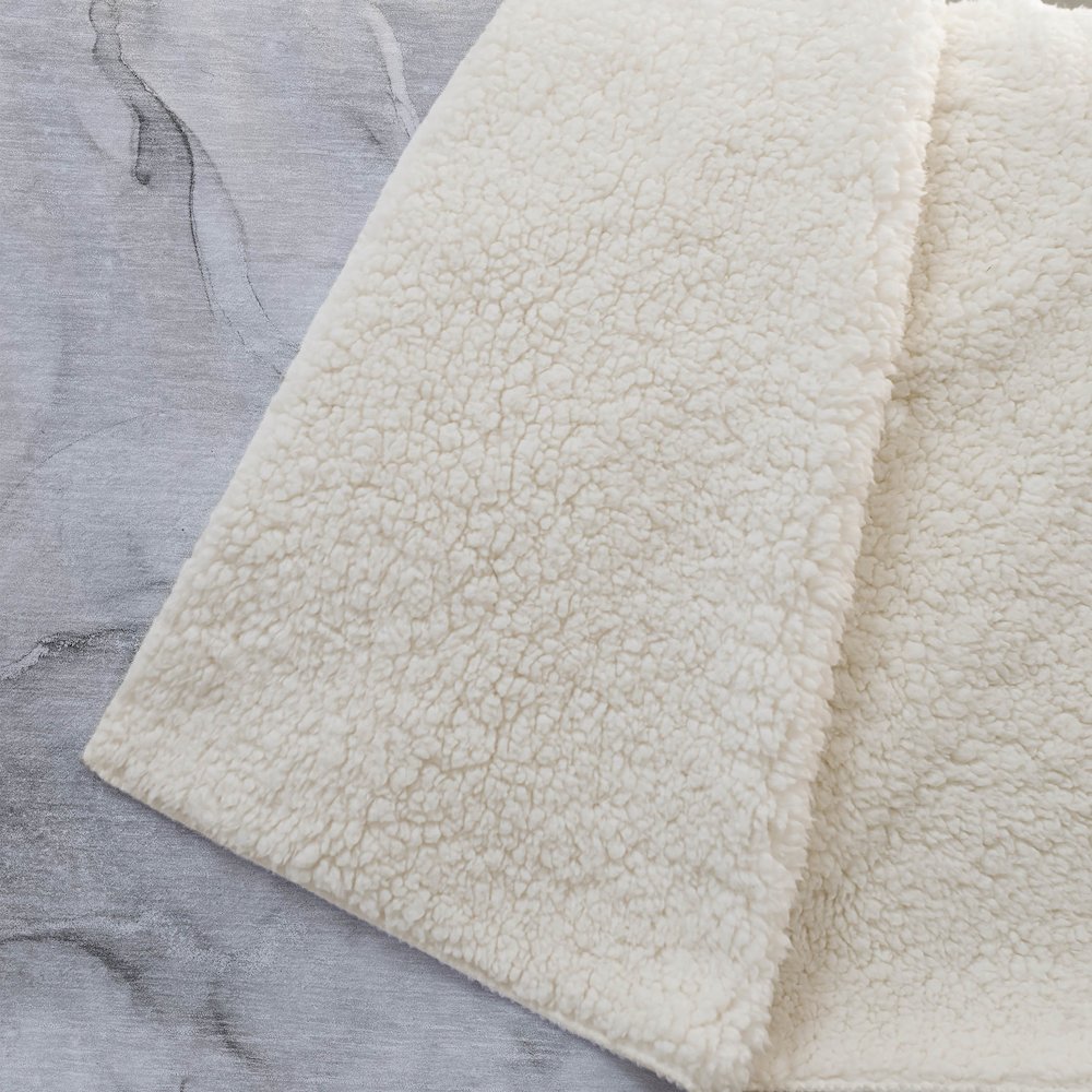 Premium Machine Washable ASB516 Gray 50" x 70" Sherpa Throw Blanket. Picture 2