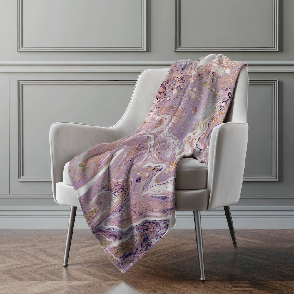 Premium Machine Washable ASB51 Taffy 50" x 70" Sherpa Throw Blanket. Picture 5