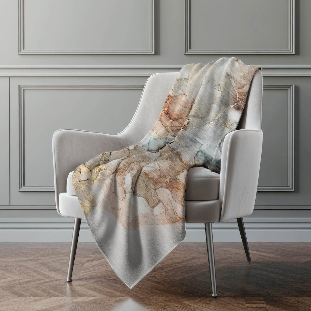 Premium Machine Washable ASB520 Beige 50" x 70" Sherpa Throw Blanket. Picture 4
