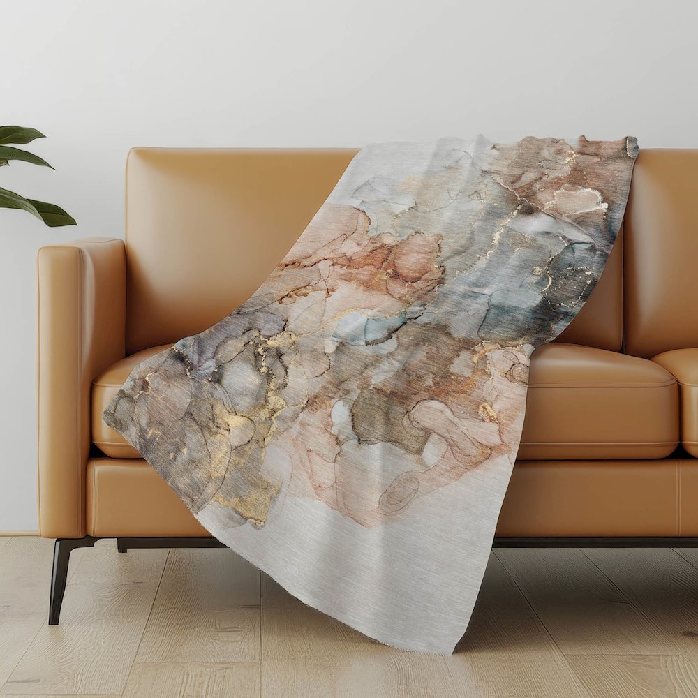 Premium Machine Washable ASB520 Beige 50" x 70" Sherpa Throw Blanket. Picture 5