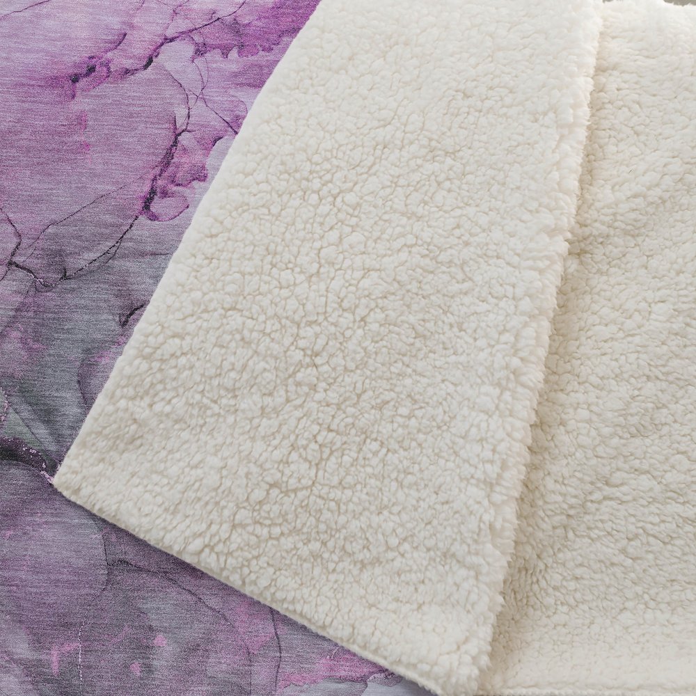 Premium Machine Washable ASB520 Pink 50" x 70" Sherpa Throw Blanket. Picture 2