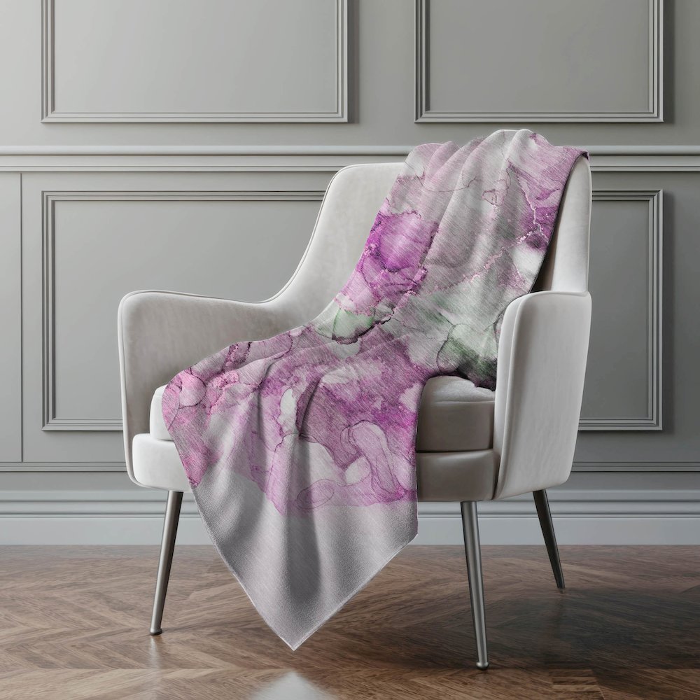 Premium Machine Washable ASB520 Pink 50" x 70" Sherpa Throw Blanket. Picture 4