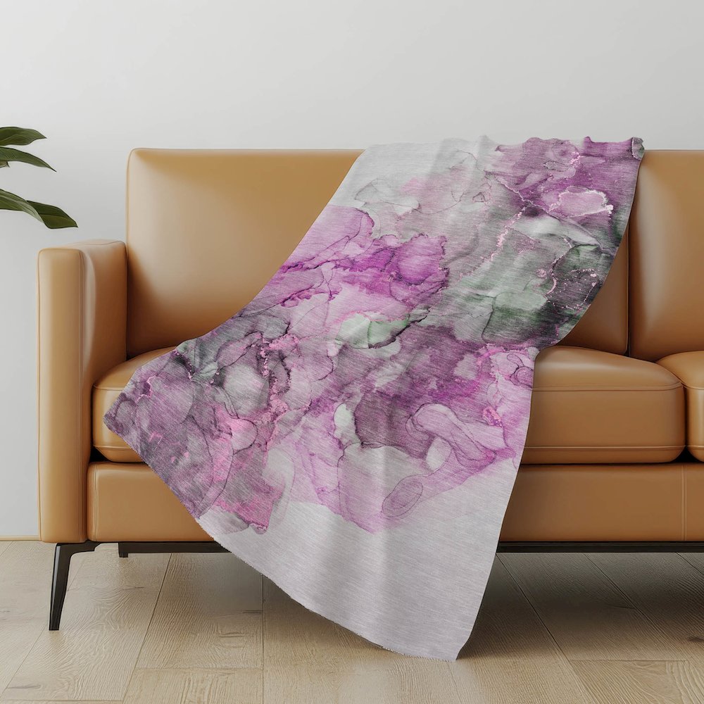 Premium Machine Washable ASB520 Pink 50" x 70" Sherpa Throw Blanket. Picture 5