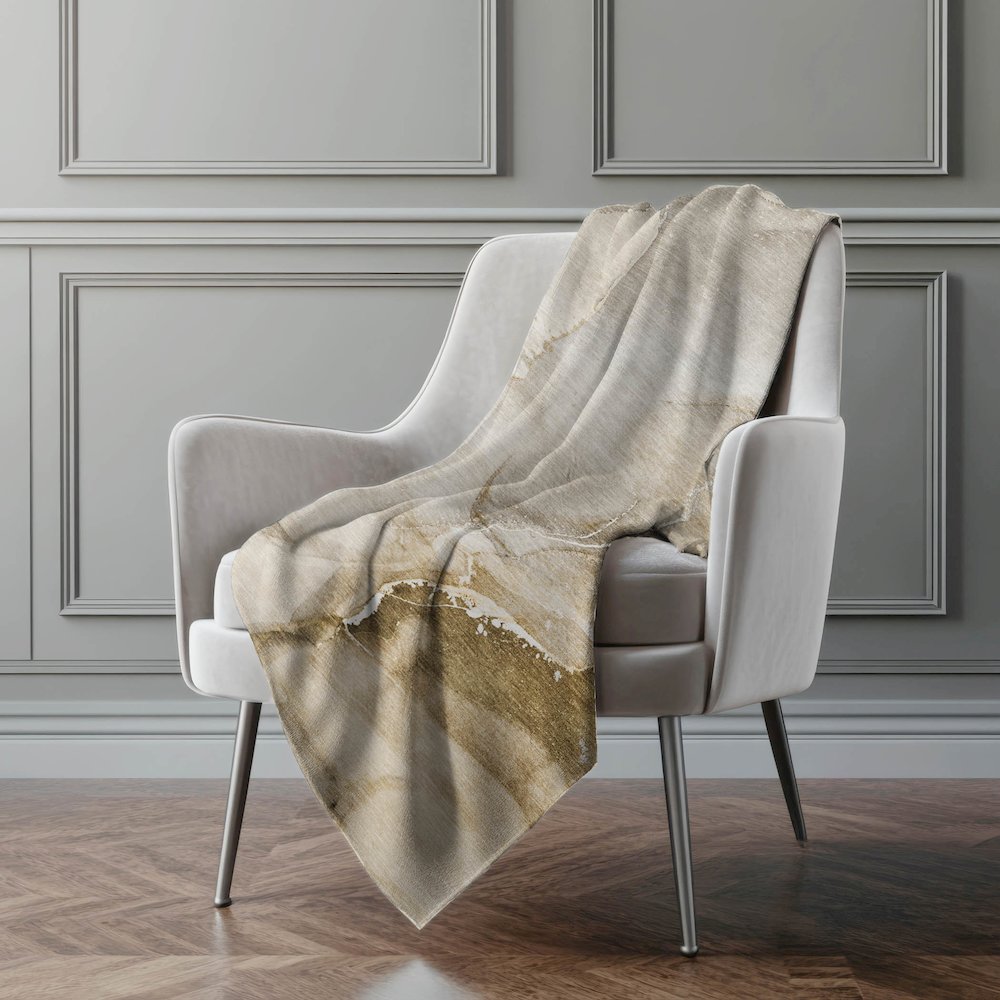 Premium Machine Washable ASB521 Beige 50" x 70" Sherpa Throw Blanket. Picture 4