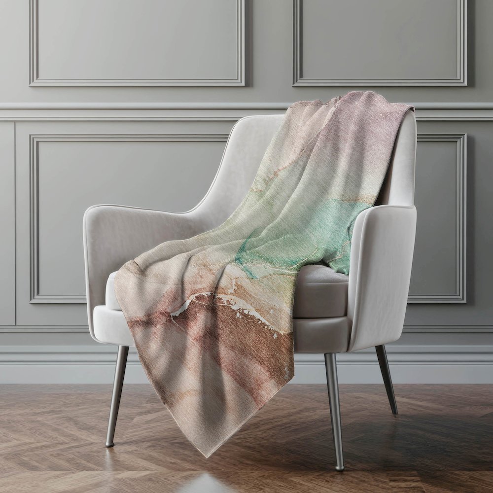 Premium Machine Washable ASB521 Teal 50" x 70" Sherpa Throw Blanket. Picture 4