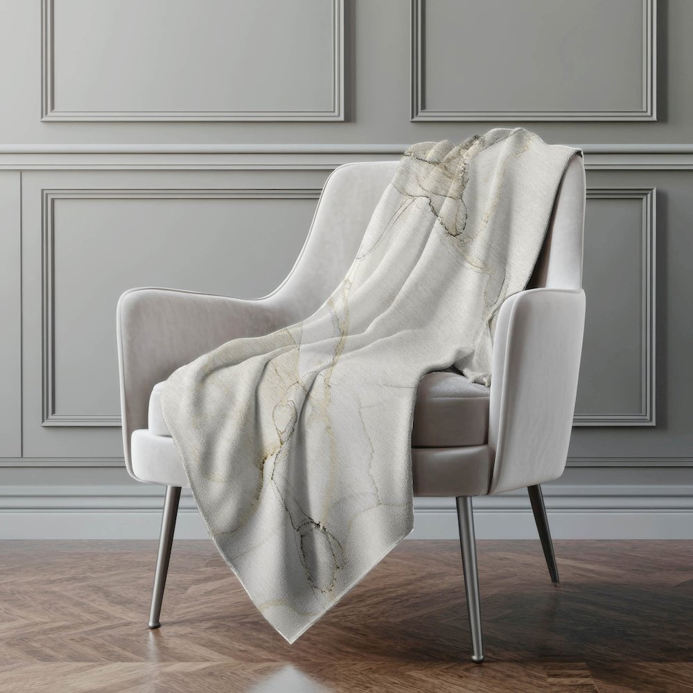 Premium Machine Washable ASB523 Beige 50" x 70" Sherpa Throw Blanket. Picture 4