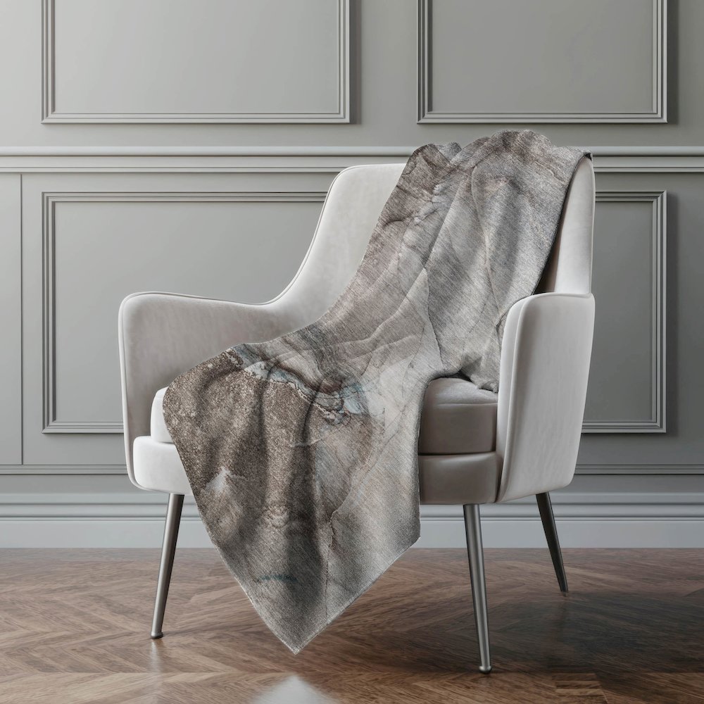 Premium Machine Washable ASB524 Taupe 50" x 70" Sherpa Throw Blanket. Picture 4