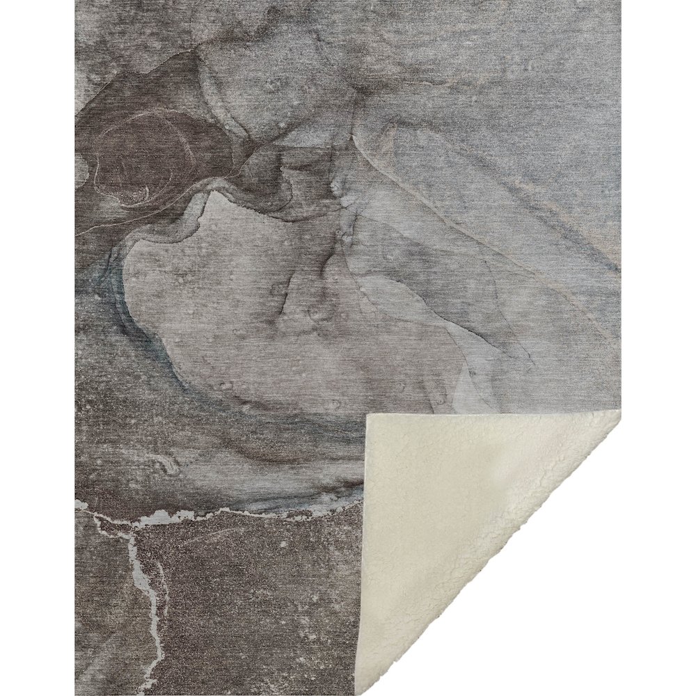 Premium Machine Washable ASB524 Taupe 50" x 70" Sherpa Throw Blanket. Picture 1