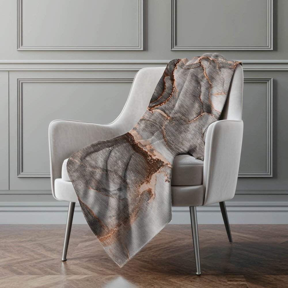 Premium Machine Washable ASB525 Peach 50" x 70" Sherpa Throw Blanket. Picture 4