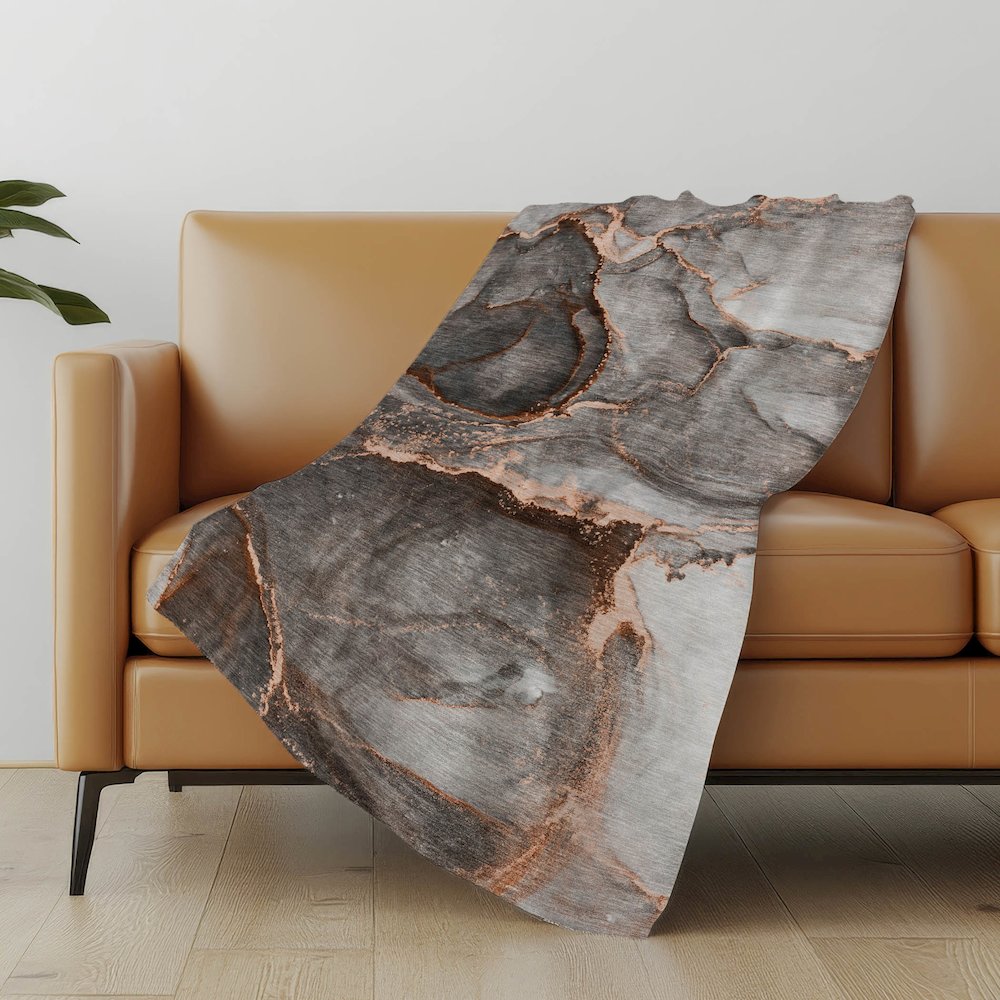 Premium Machine Washable ASB525 Peach 50" x 70" Sherpa Throw Blanket. Picture 5