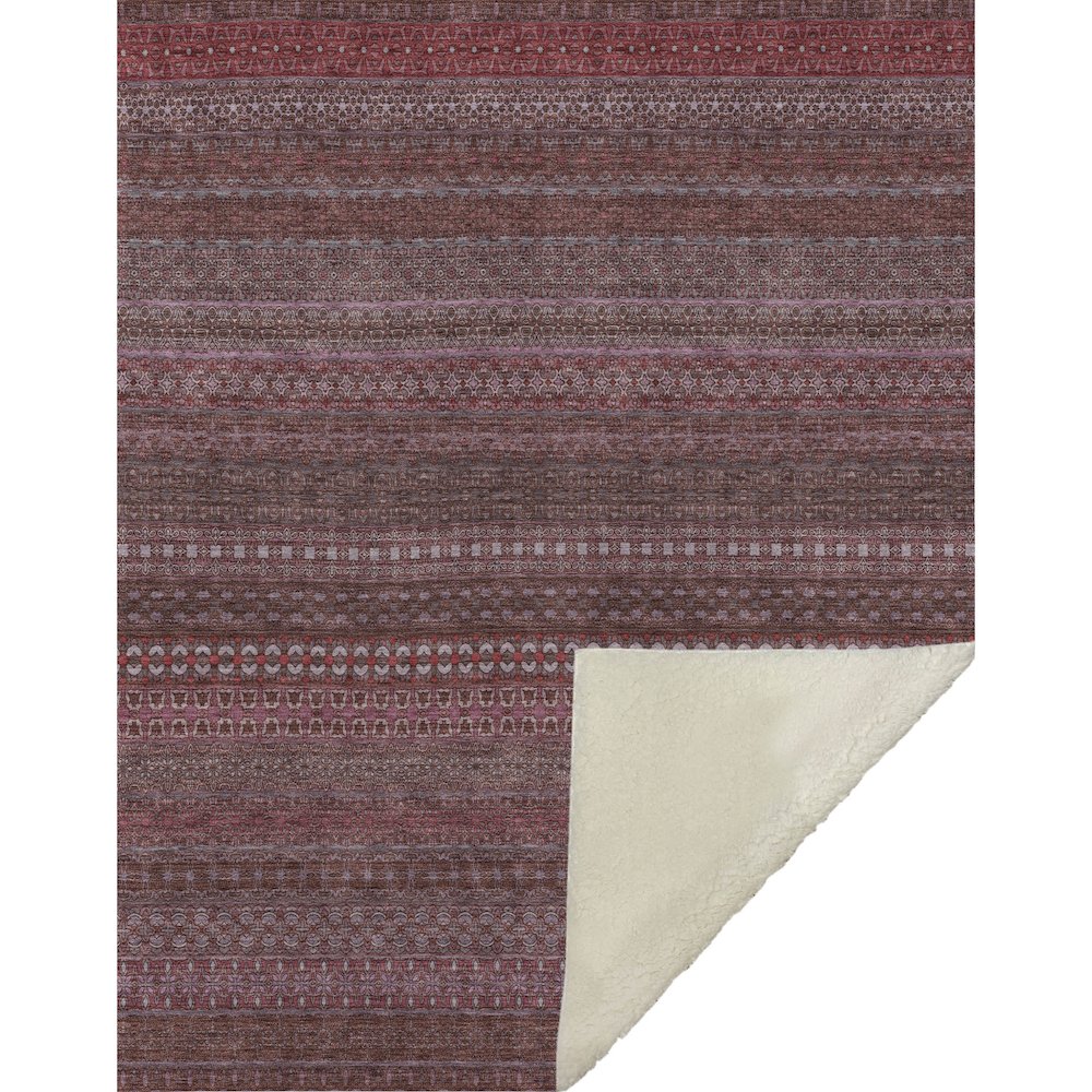 Premium Machine Washable ASB527 Merlot 50" x 70" Sherpa Throw Blanket. Picture 1