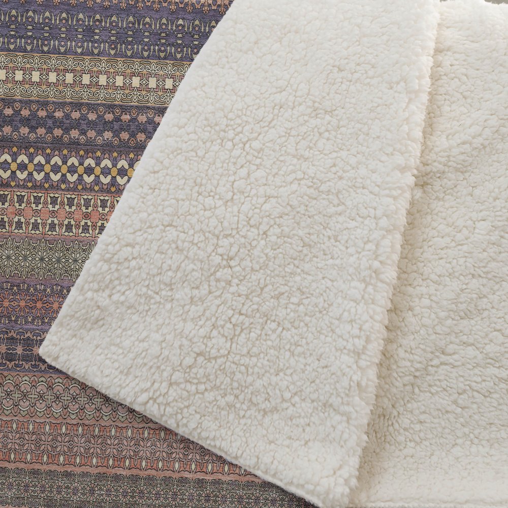 Premium Machine Washable ASB527 Paprika 50" x 70" Sherpa Throw Blanket. Picture 2