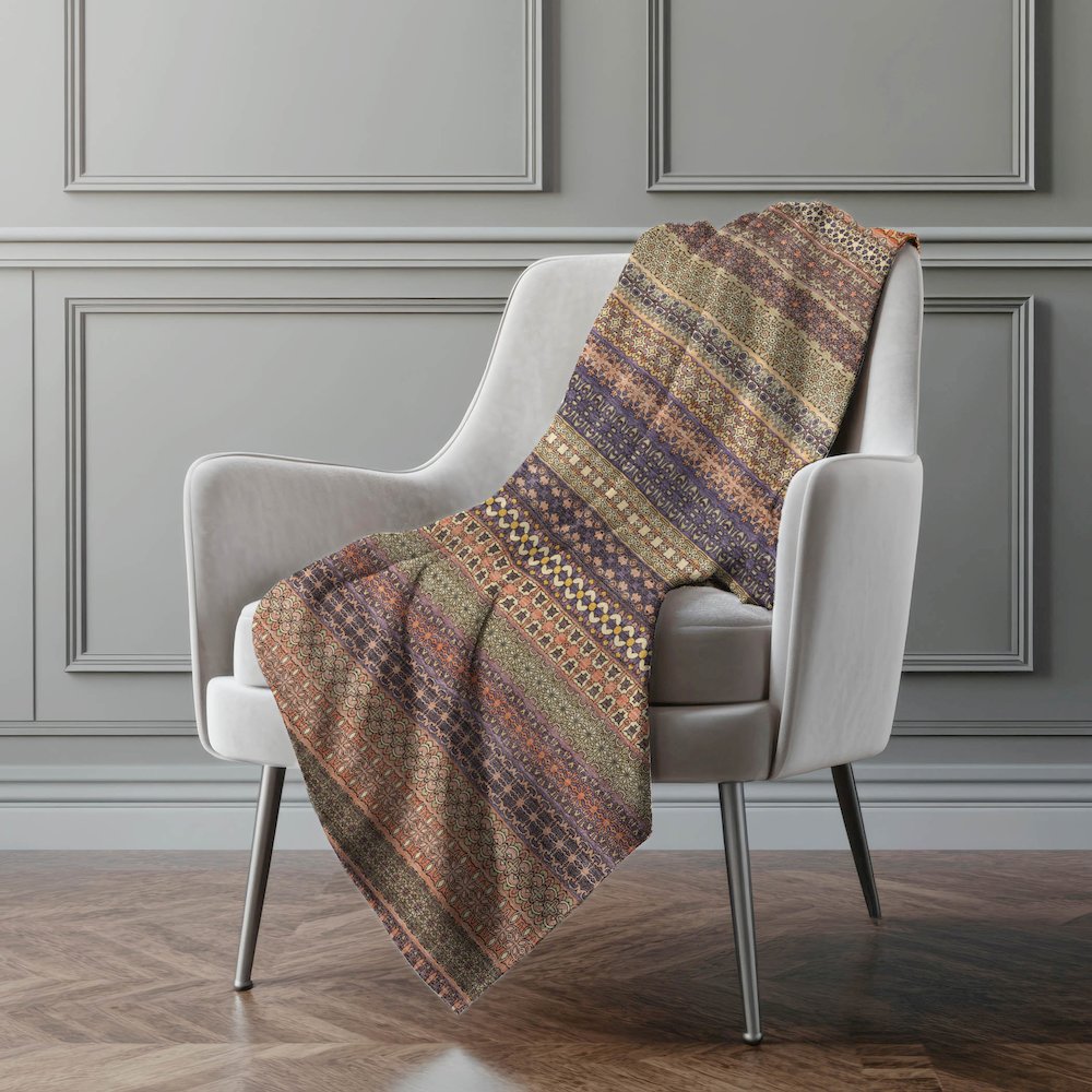 Premium Machine Washable ASB527 Paprika 50" x 70" Sherpa Throw Blanket. Picture 4
