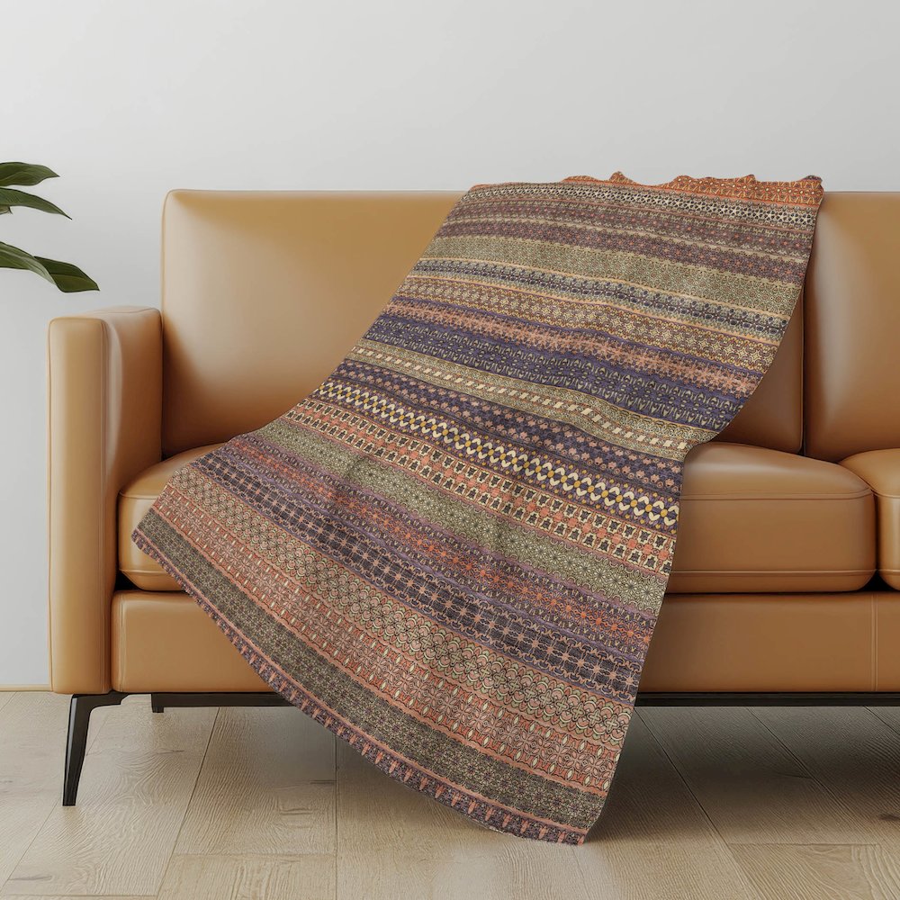 Premium Machine Washable ASB527 Paprika 50" x 70" Sherpa Throw Blanket. Picture 5