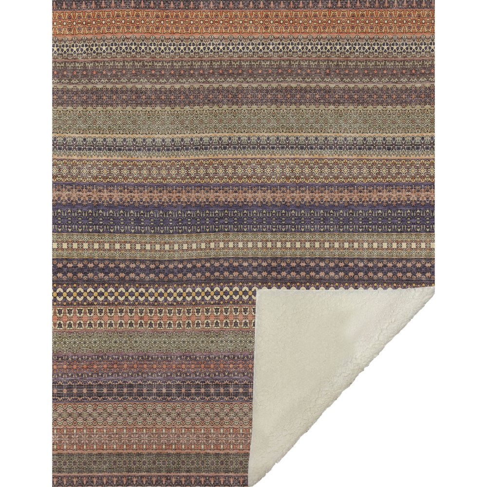 Premium Machine Washable ASB527 Paprika 50" x 70" Sherpa Throw Blanket. Picture 1