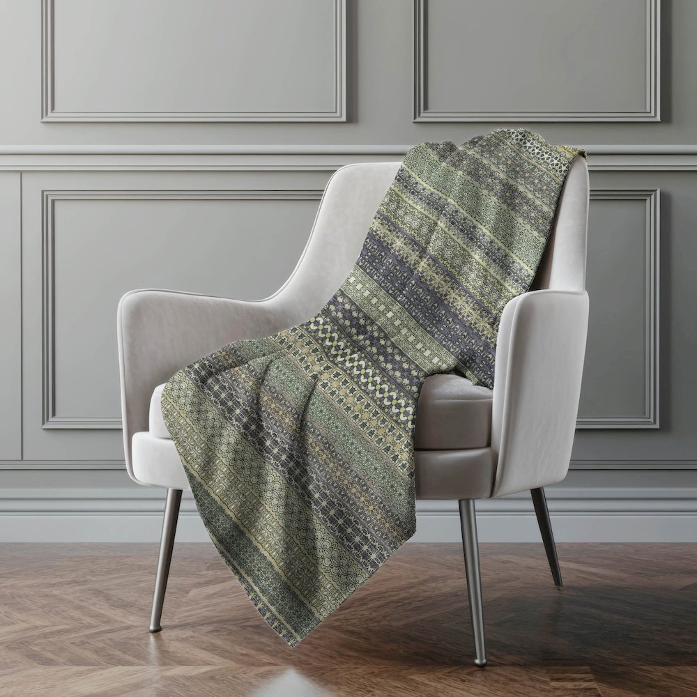 Premium Machine Washable ASB527 Sage 50" x 70" Sherpa Throw Blanket. Picture 4