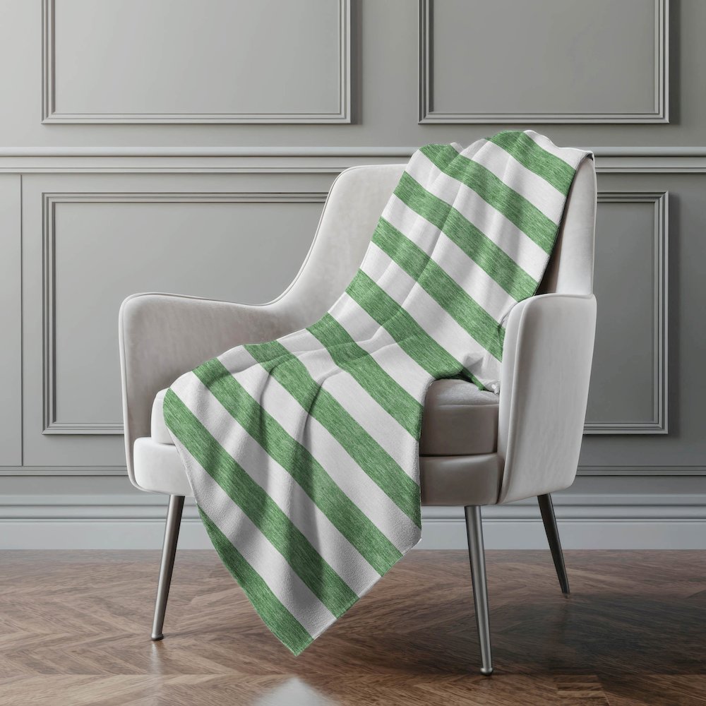 Premium Machine Washable ASB528 Green 50" x 70" Sherpa Throw Blanket. Picture 4