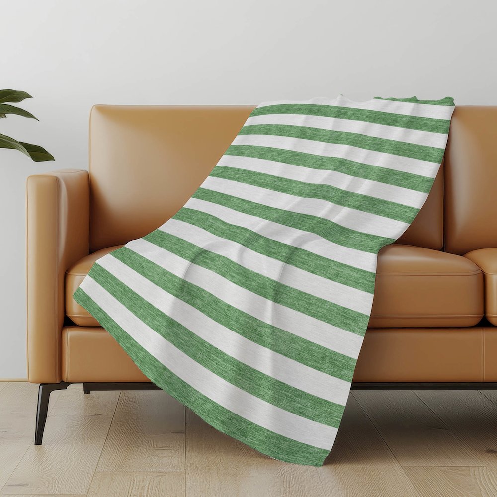 Premium Machine Washable ASB528 Green 50" x 70" Sherpa Throw Blanket. Picture 5