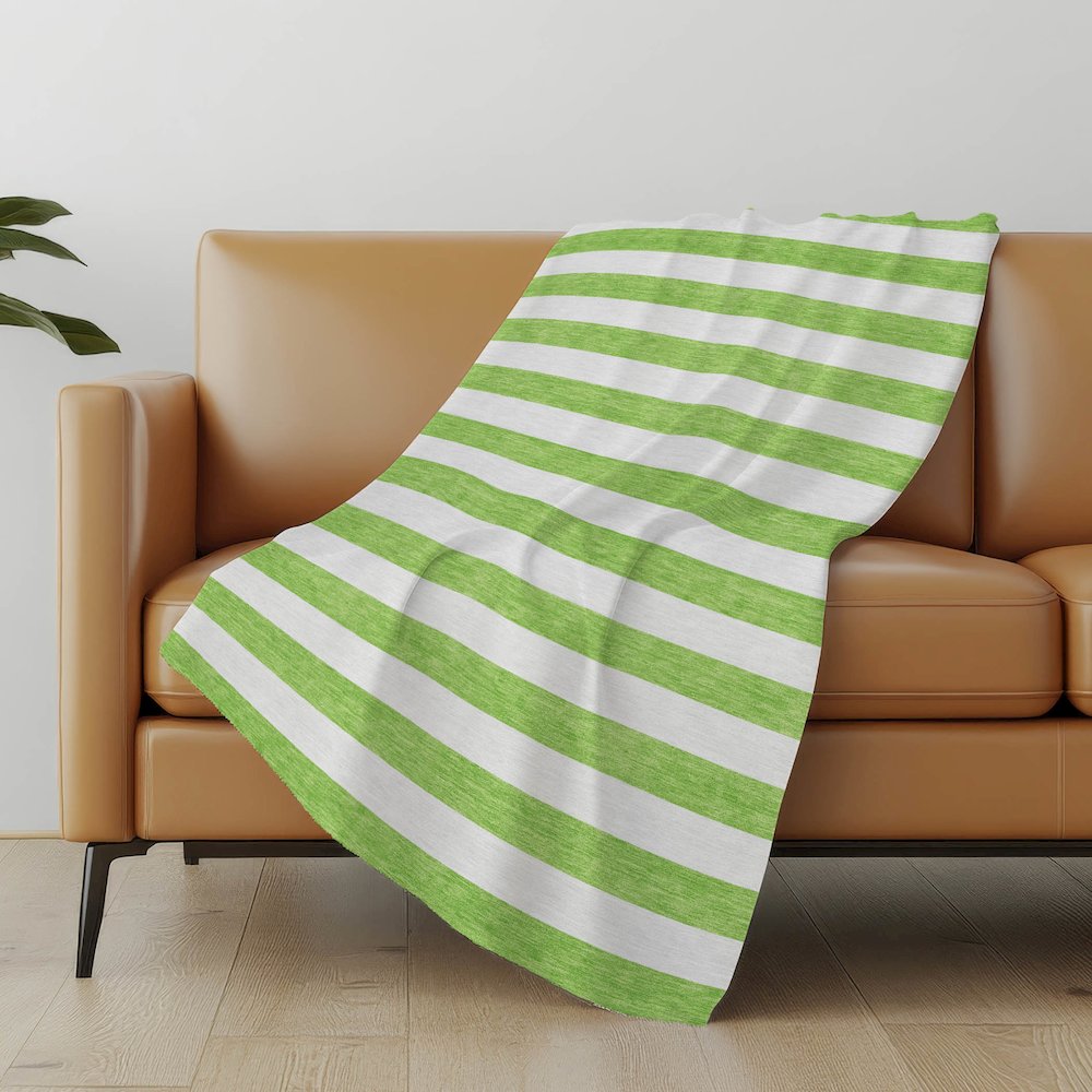 Premium Machine Washable ASB528 Lime 50" x 70" Sherpa Throw Blanket. Picture 5