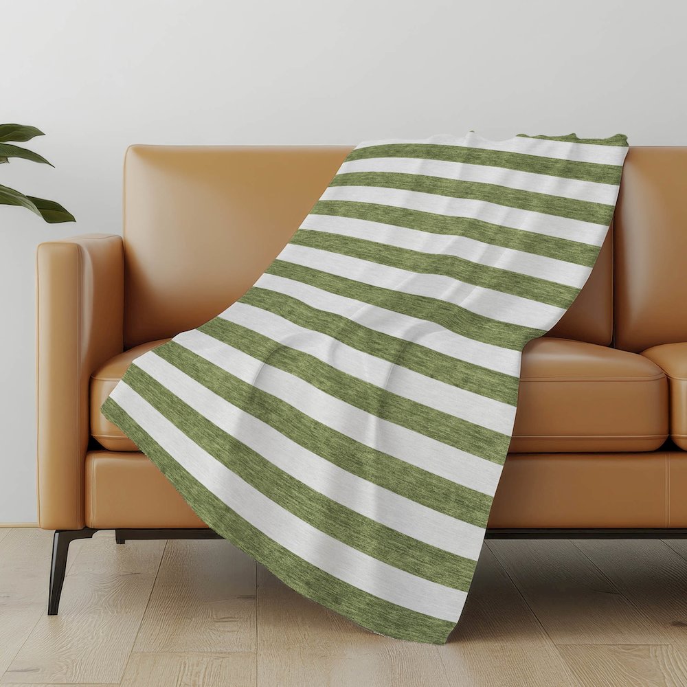 Premium Machine Washable ASB528 Olive 50" x 70" Sherpa Throw Blanket. Picture 5