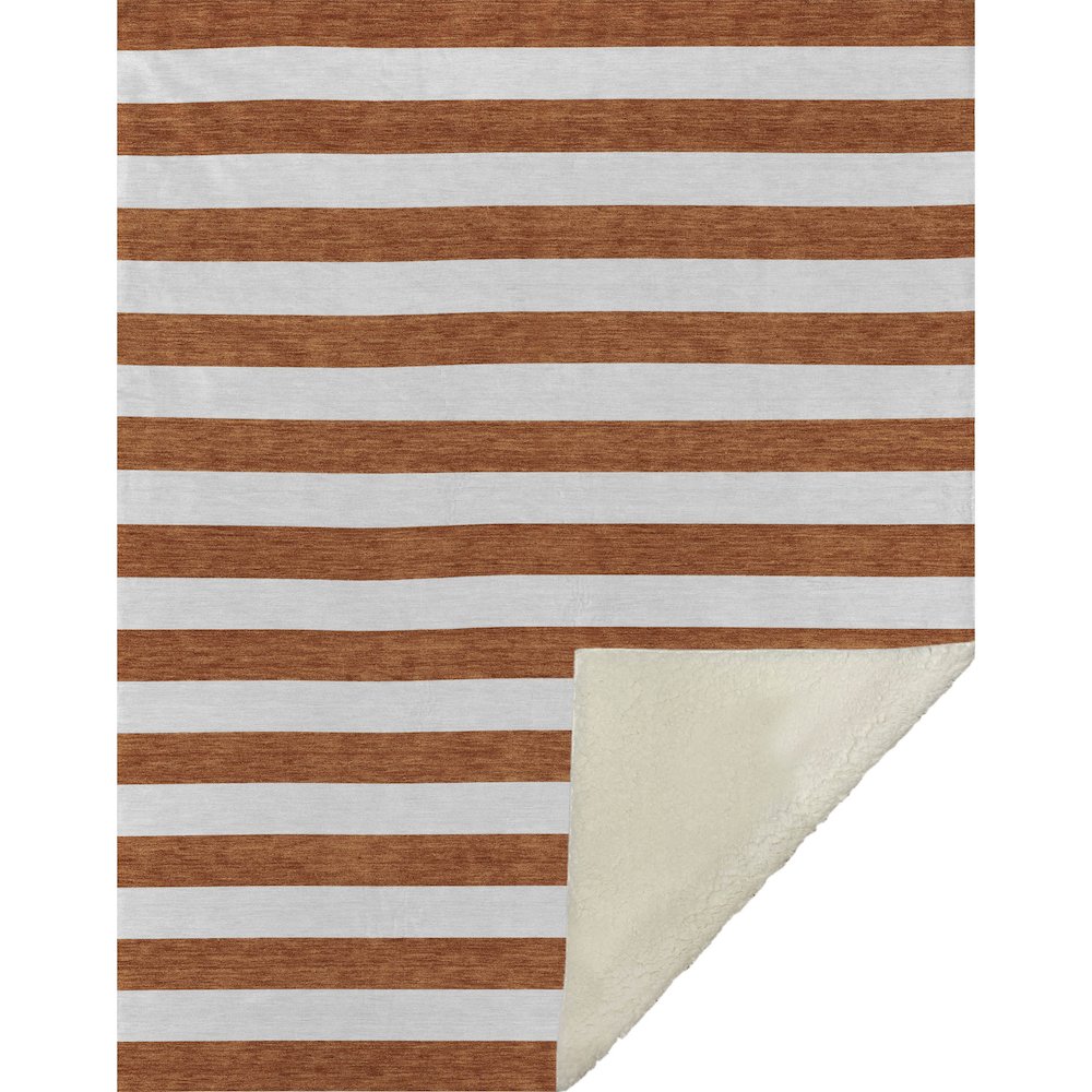Premium Machine Washable ASB528 Paprika 50" x 70" Sherpa Throw Blanket. Picture 1