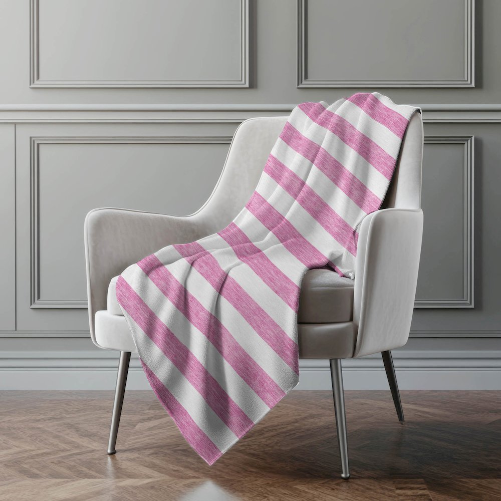 Premium Machine Washable ASB528 Pink 50" x 70" Sherpa Throw Blanket. Picture 4