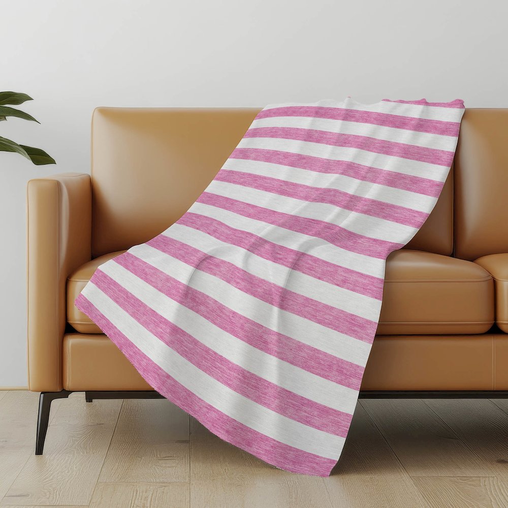 Premium Machine Washable ASB528 Pink 50" x 70" Sherpa Throw Blanket. Picture 5