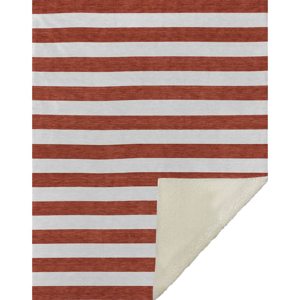 Premium Machine Washable ASB528 Red 50" x 70" Sherpa Throw Blanket. Picture 1