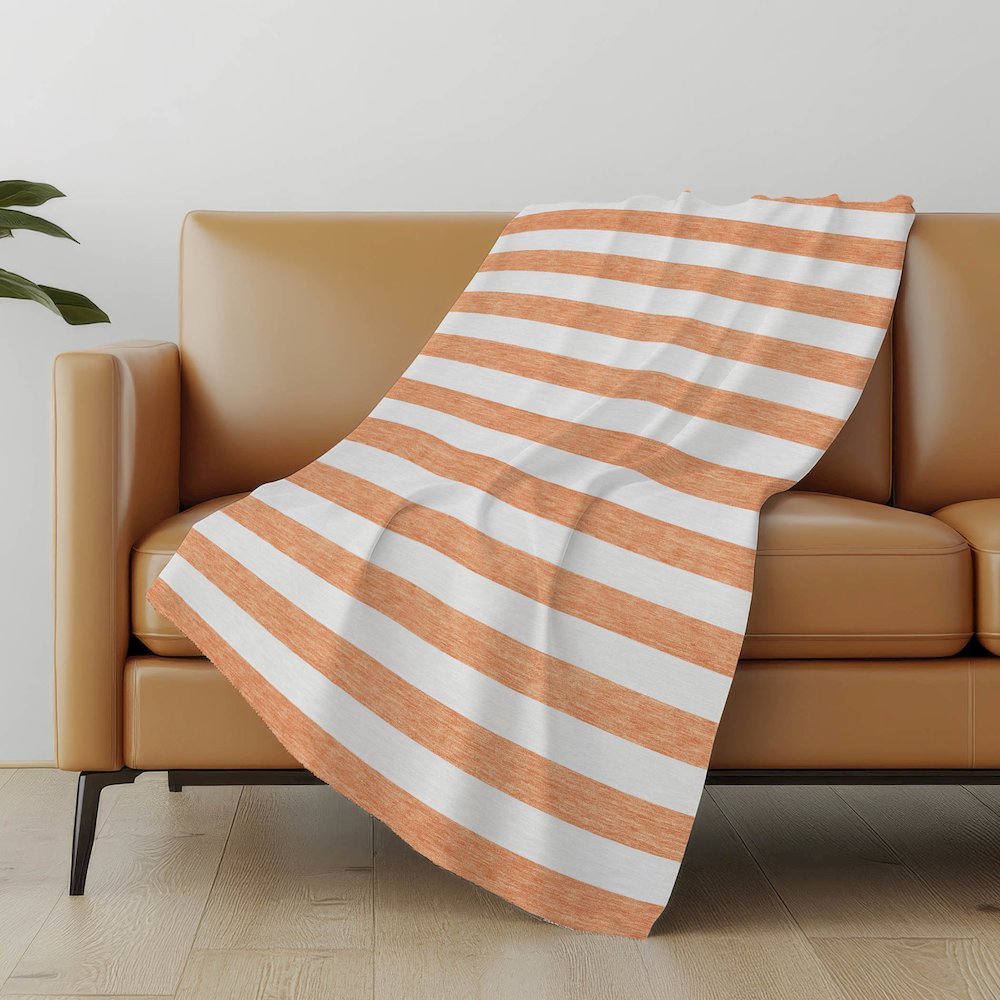 Premium Machine Washable ASB528 Salmon 50" x 70" Sherpa Throw Blanket. Picture 5