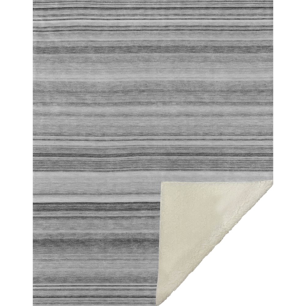 Premium Machine Washable ASB529 Gray 50" x 70" Sherpa Throw Blanket. Picture 1